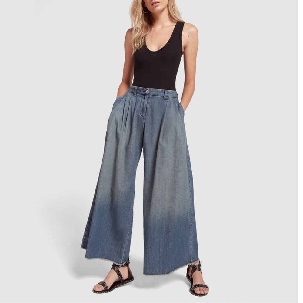 NILI LOTAN Libson Wide Leg Jeans